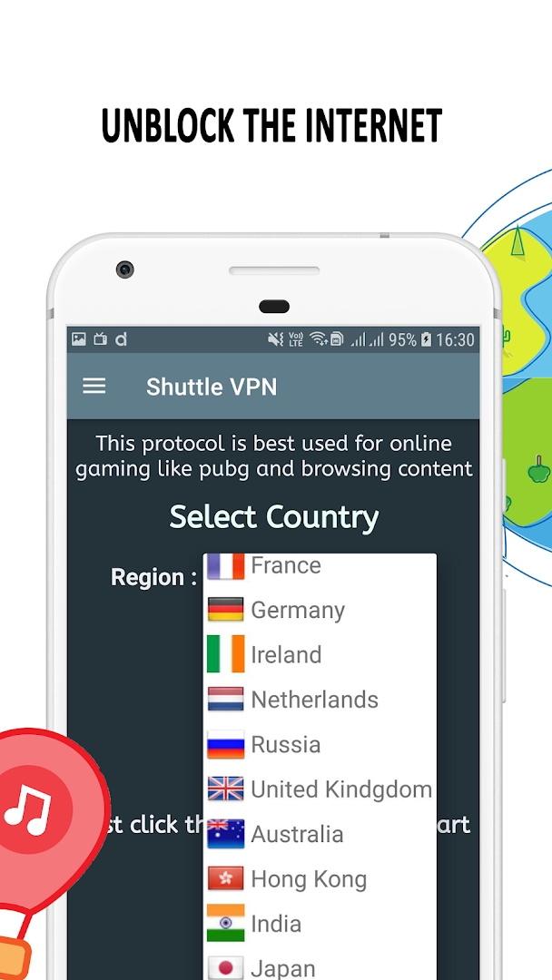 VPN : Shuttle VPN, Free VPN, Unlimited Turbo VPN PC