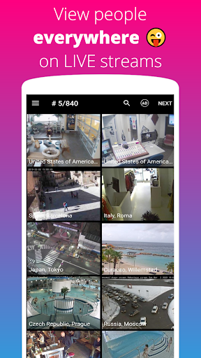 Live Camera — web kameraları PC