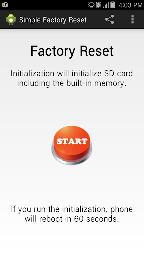 Simple Factory Phone Reset