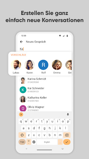 Schlichter SMS-Messenger