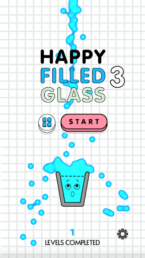 Happy Filled Glass 3 PC