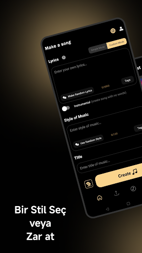 Music AI: Şarkı Oluştur