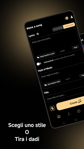 Music AI - Crea una canzone