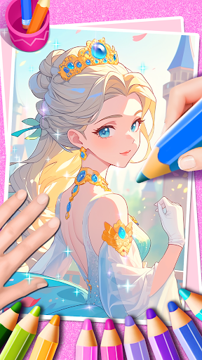 Princess Game Fantasy Coloring