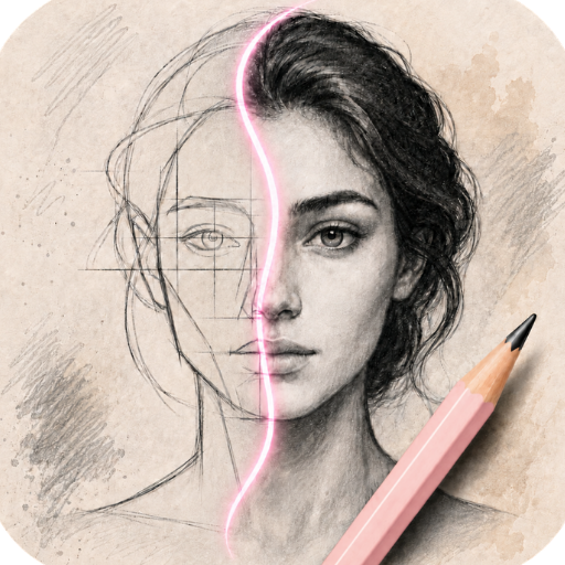 Sketch Steps: AI Loomis Draw