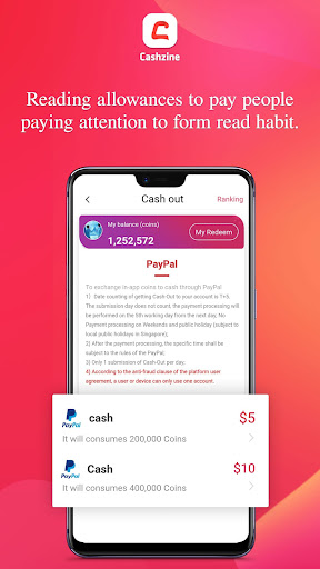 Cashzine - Earn Free Cash via newsbreak PC