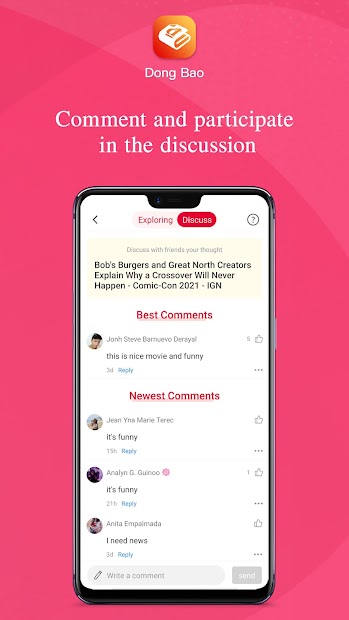 Dong Bao - discover trending event&people nearby PC