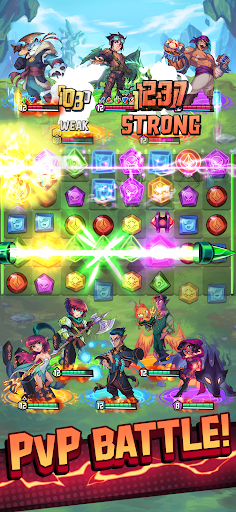 Puzzle Brawl: Match 3 PvP RPG پی سی