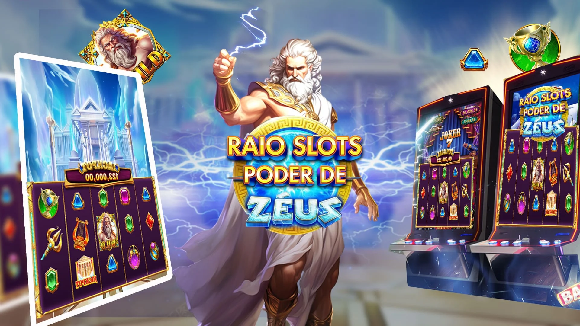 Raio Slots - Poder de zéus para PC
