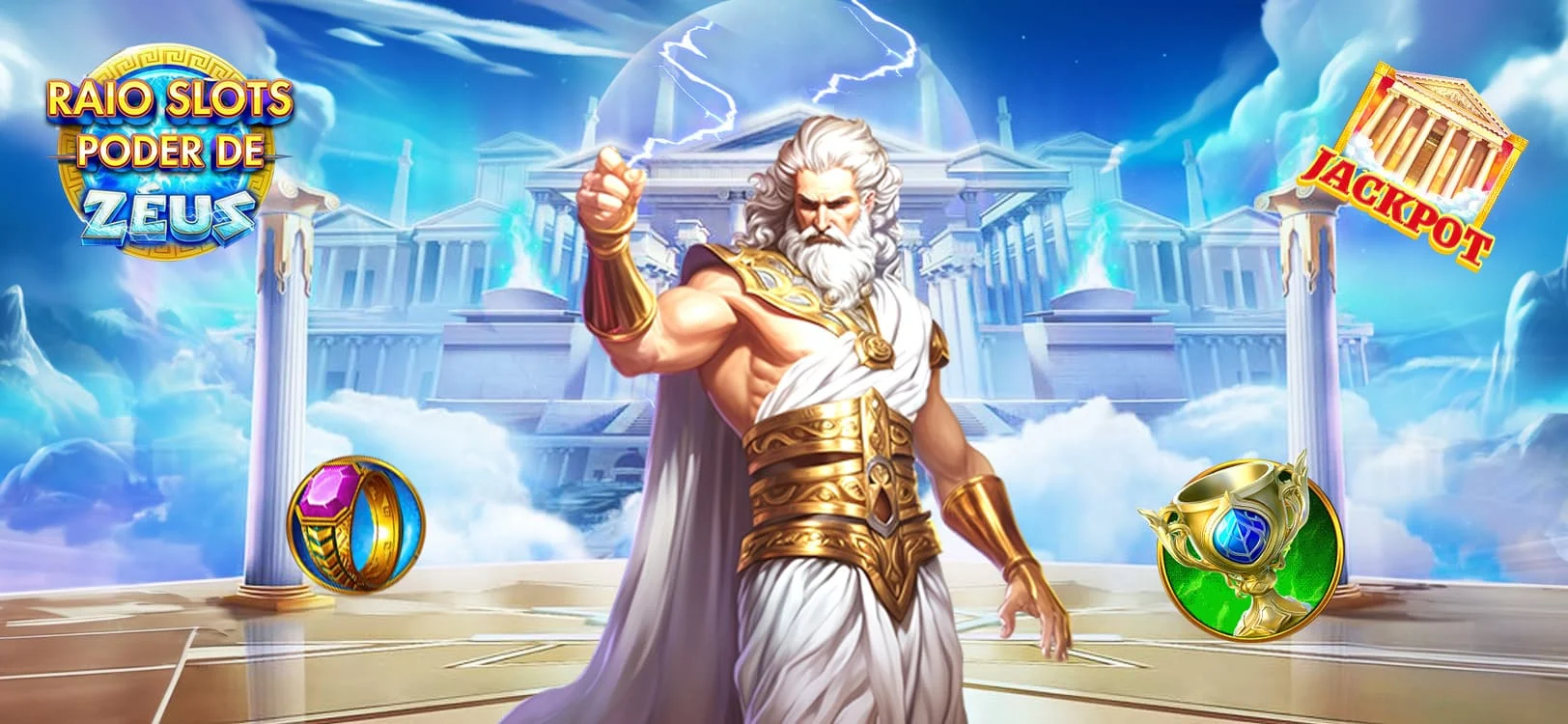 Raio Slots - Poder de zéus para PC