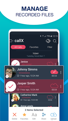 Call Recorder - callX پی سی