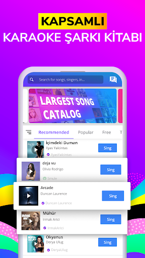 Smule: Karaoke & ?ark? Kaydet PC