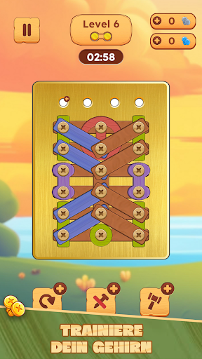 Holz Puzzle: Muttern & Bolzen PC