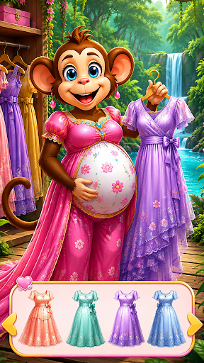 Monkey Mom Baby Shower Party الحاسوب