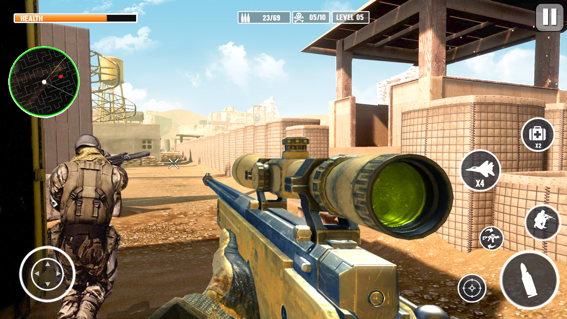 Download Army sniper shooter: Gun Games on PC with MEmu