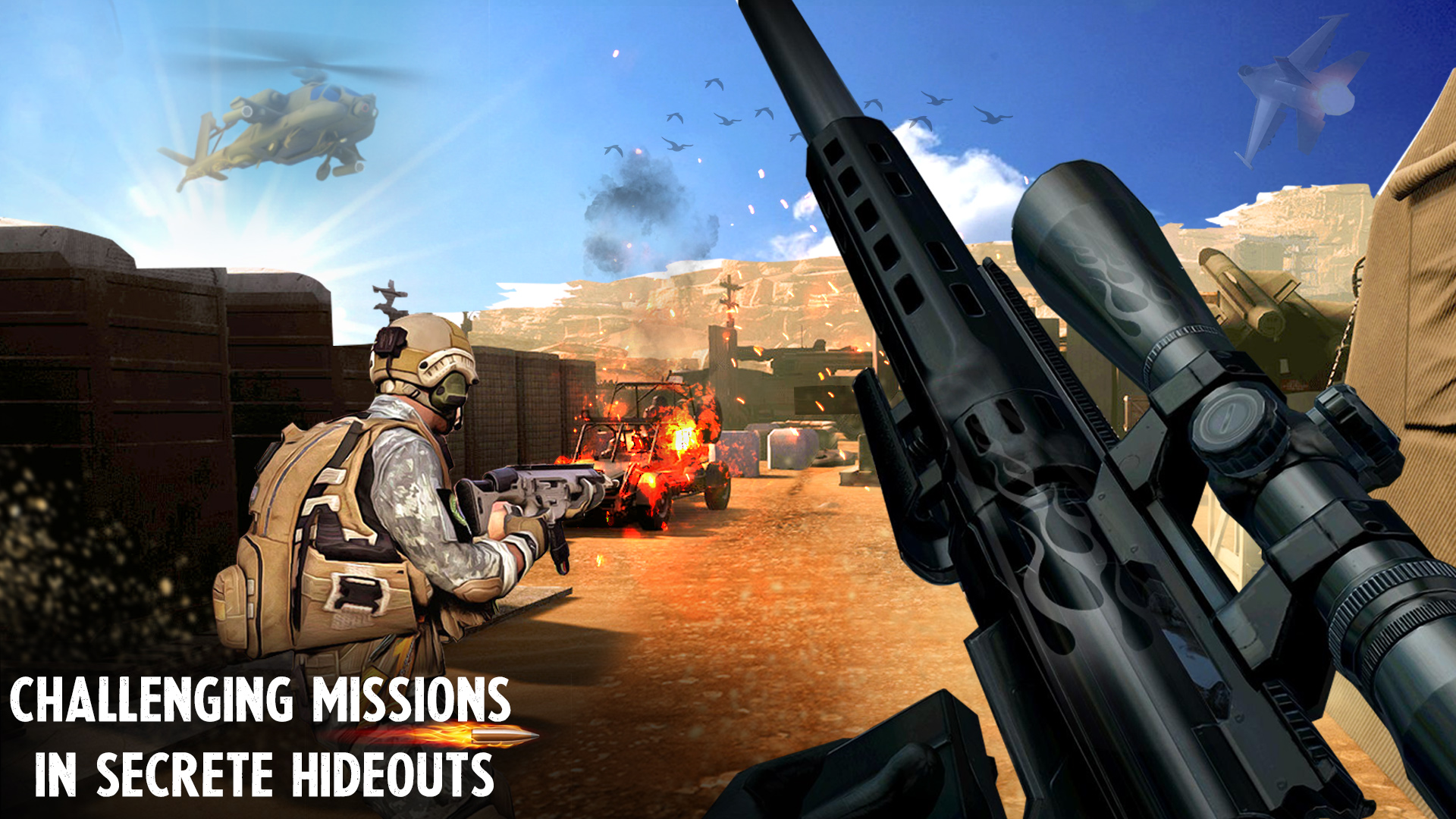 Download Army sniper shooter Gun Games on PC with MEmu