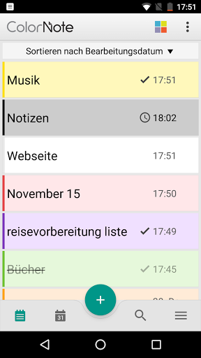 ColorNote Notepad Notizen
