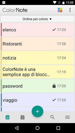 ColorNote Blocco note Notepad