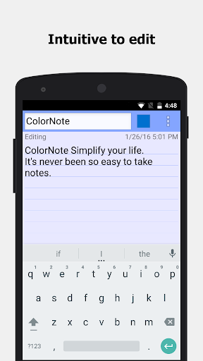 ColorNote แผ่นจดบันทึก notepad PC