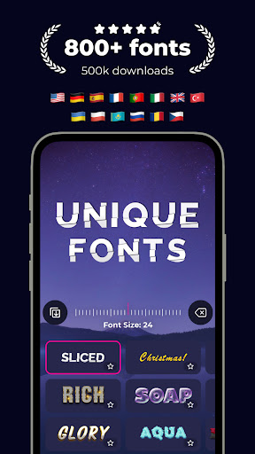 Fonts & Stickers. Add text PC