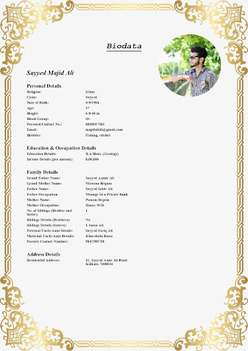 Muslim Marriage Biodata Maker PC
