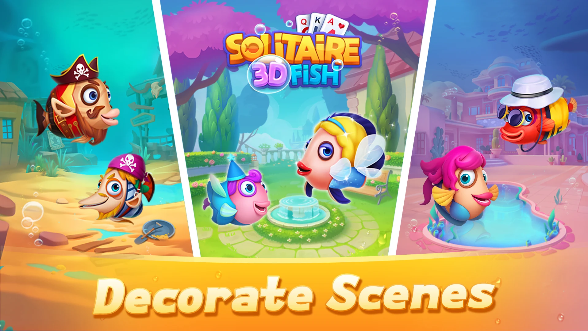 Solitaire 3D Fish PC