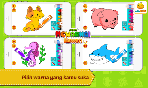 Mewarnai Hewan Kartun