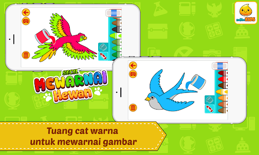 Mewarnai Hewan Kartun