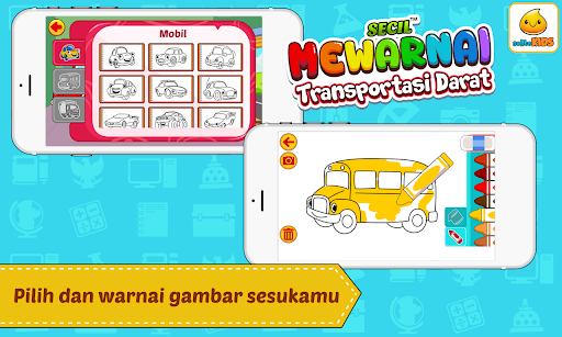 Mewarnai Mobil Kartun