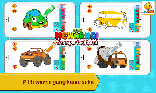 Mewarnai Mobil Kartun