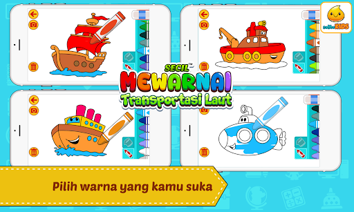 Mewarnai Kapal