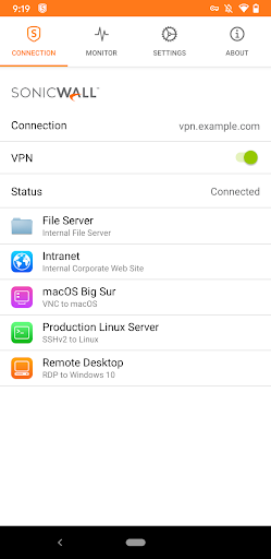 SonicWall Mobile Connect PC