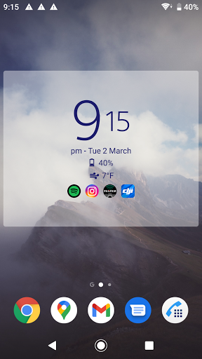 Digital Clock & Weather Widget