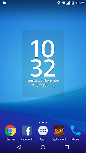 Digital Clock Widget Xperia PC