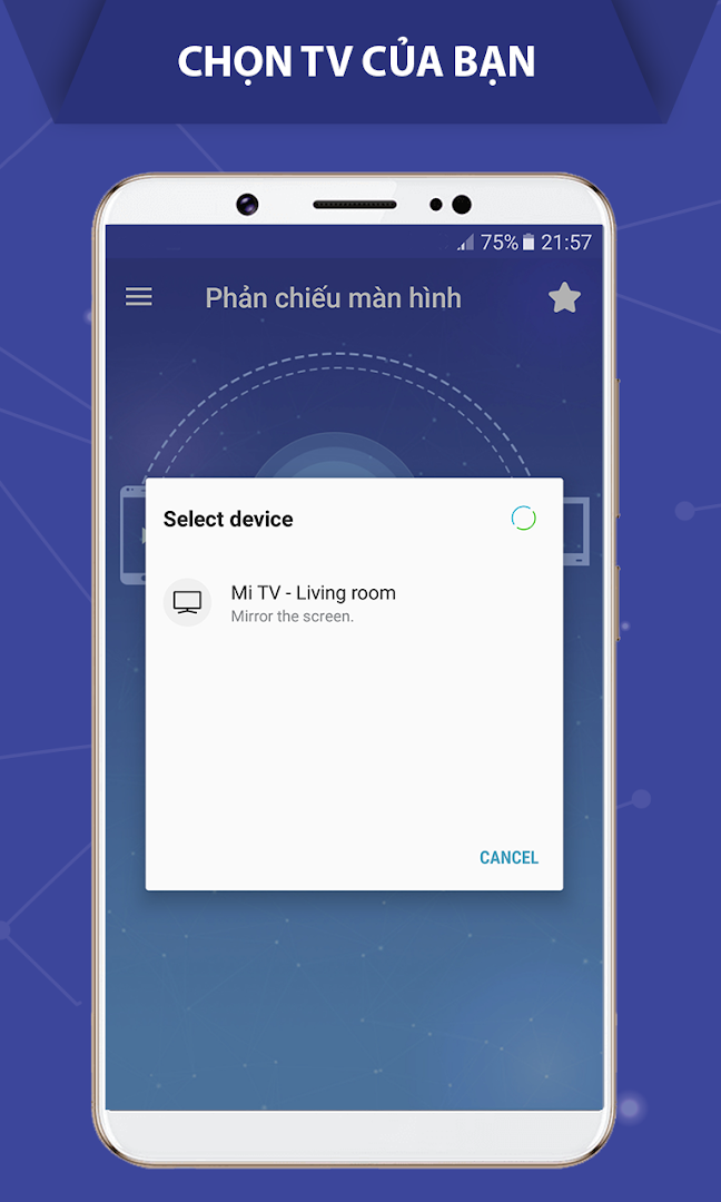 kết nối điện thoại với tivi - Castto PC