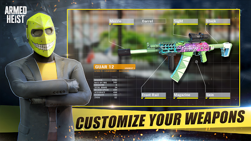 komputer Armed Heist: Shooting gun game