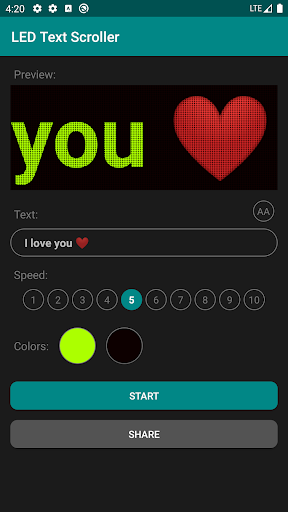 komputer LED စာသား Scroller