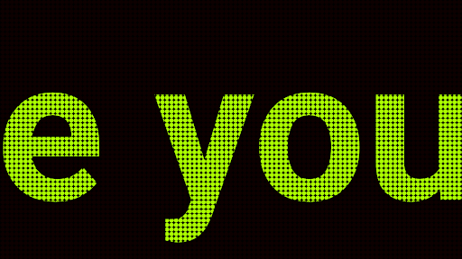 komputer LED စာသား Scroller