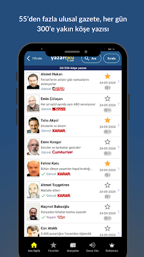 Köşe Yazarları - Yazaroku.Com PC