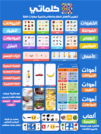 كلماتي - تعليم الاطفال الكلام الحاسوب
