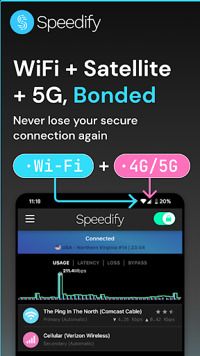 Speedify: Bond Satellite + 5G PC