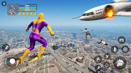 Super Rope Hero: Flying City