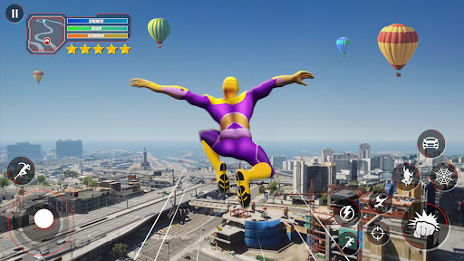 Super Rope Hero: Flying City