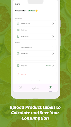 CaloriMate: AI Calorie Tracker پی سی