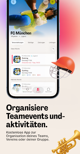 Spond; Mannschaftsorganisation