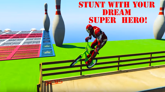 Superheroes Bmx Racing Game