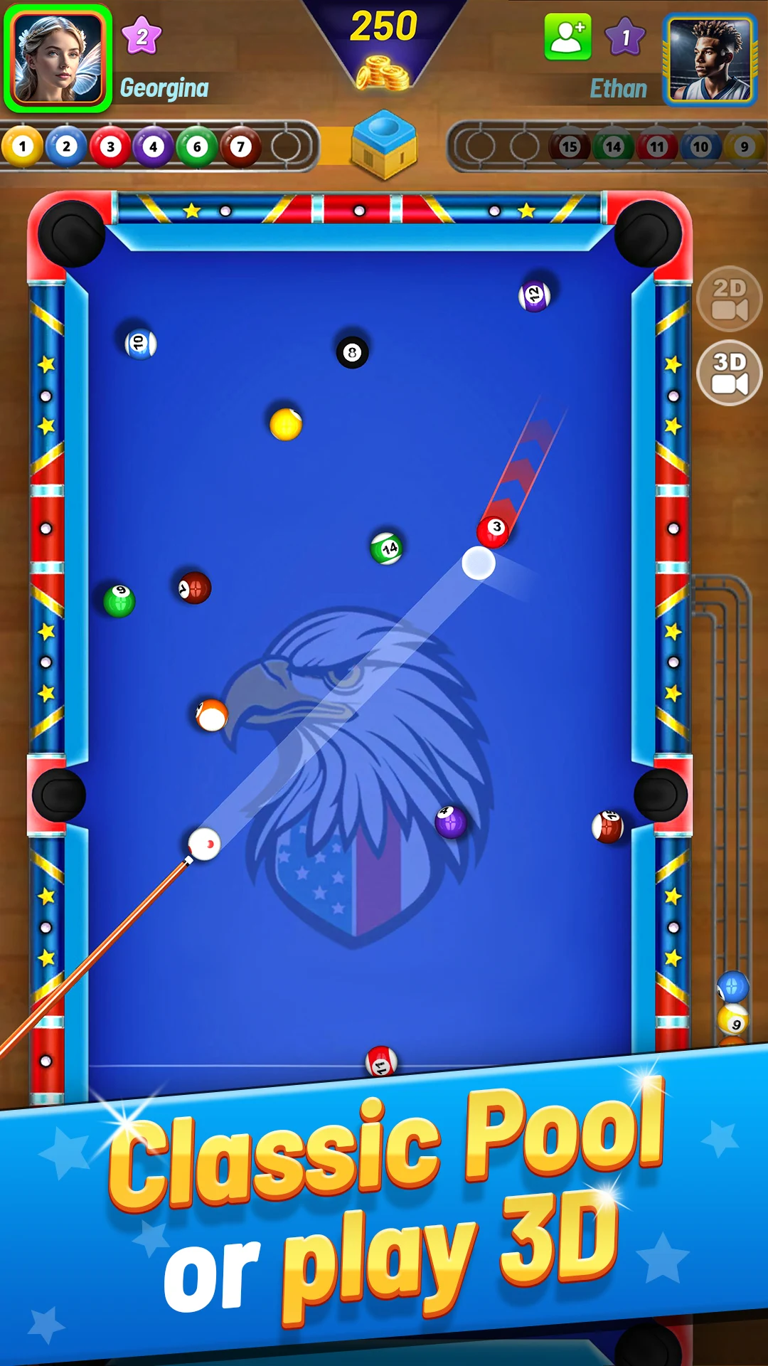 8 Ball Shoot It All - 3D Pool PC