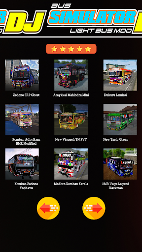 Bus Simulator Dj Light Bus Mod