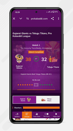 Pro Kabaddi Official App PC