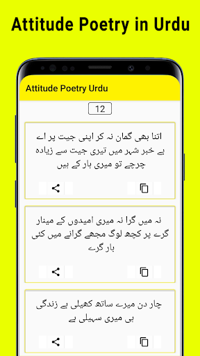Attitude Poetry in Urdu Text